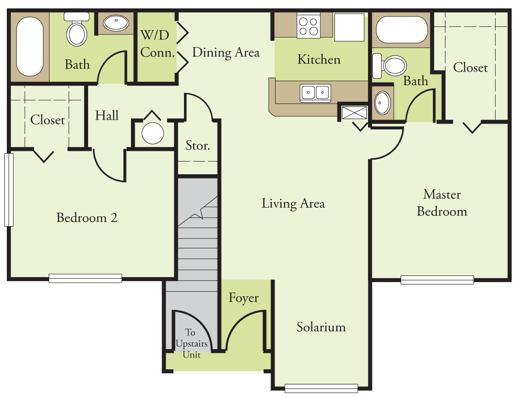 Floor Plans of Spring Harbor Apartments in Mt Dora, FL