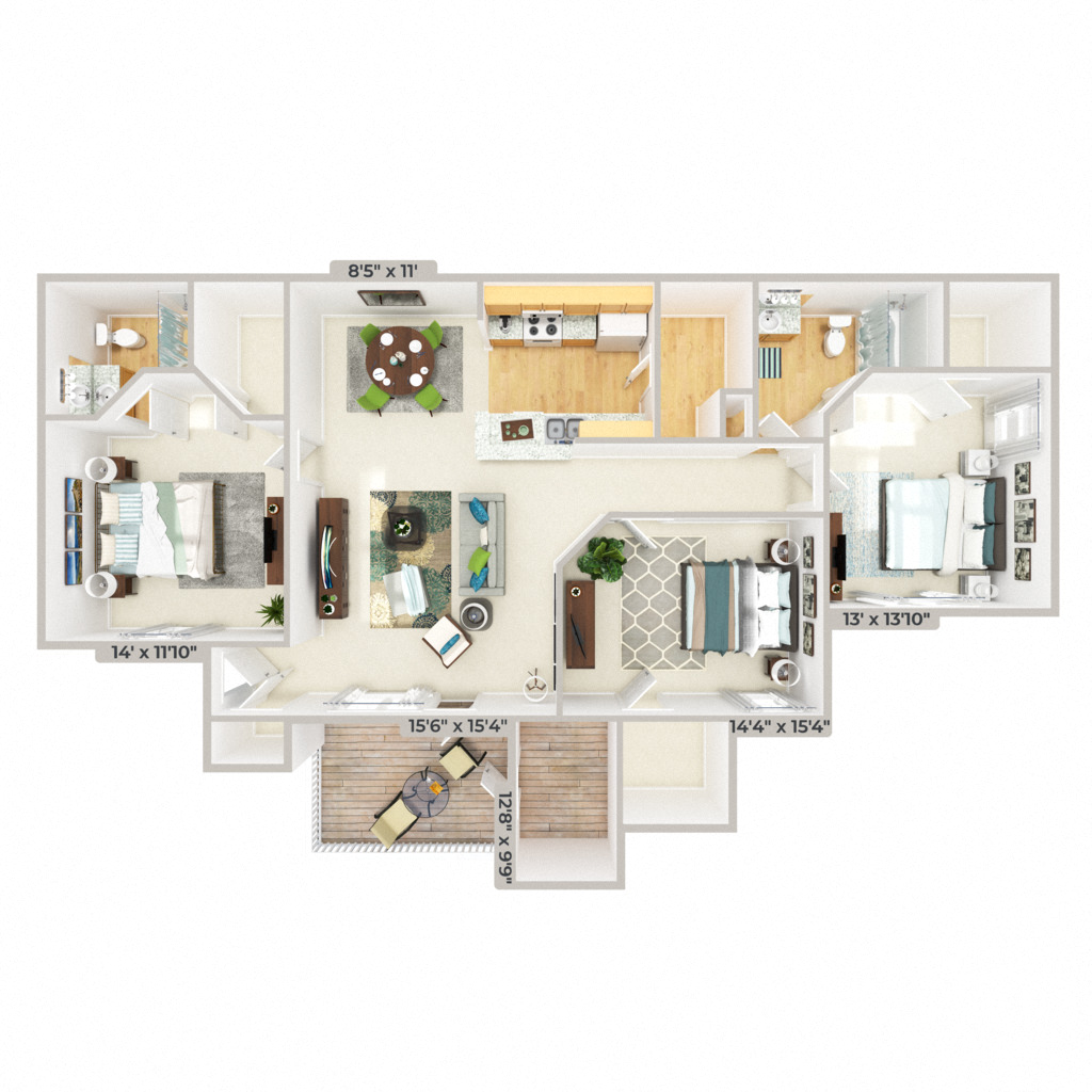 C - The Villa floor plan