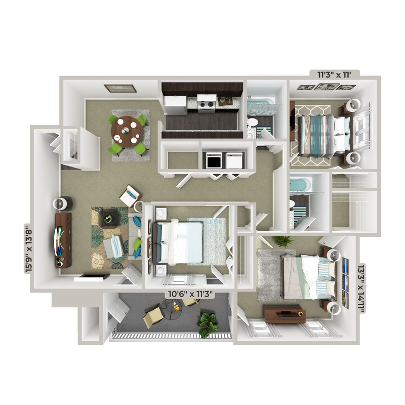 C1 - Willow floor plan