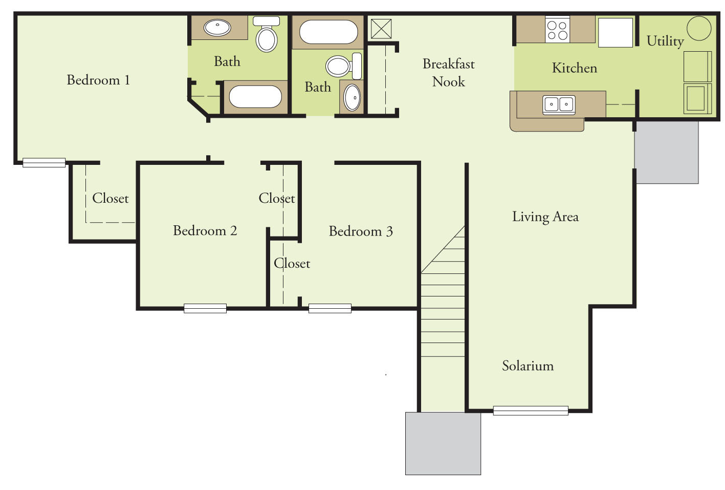 Floor Plans of West Pointe Villas Apartment Homes in Winter Garden, FL