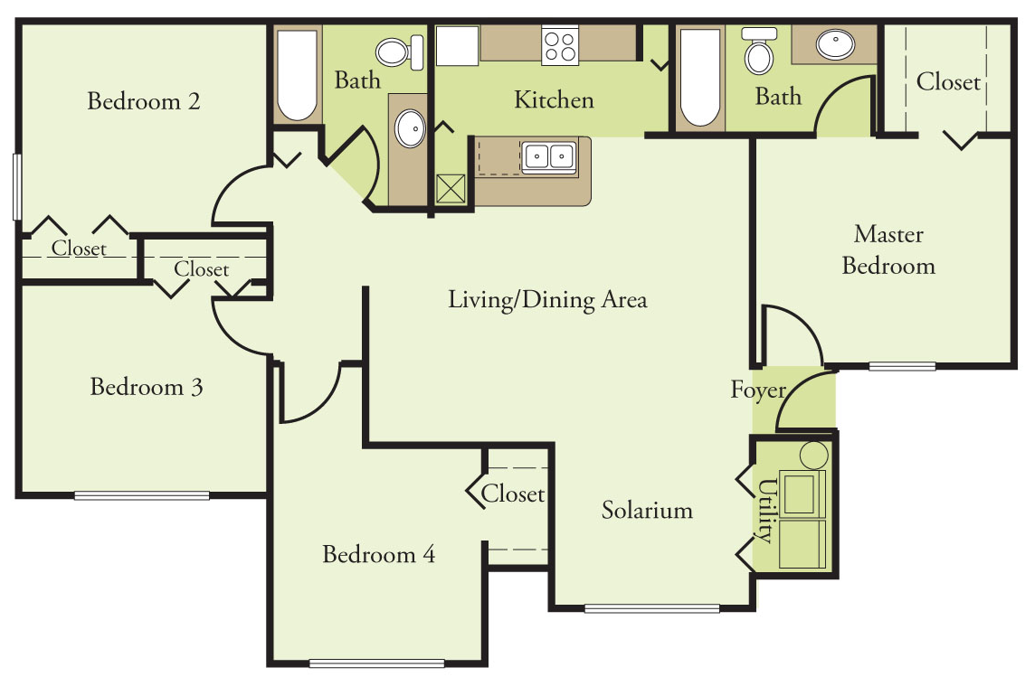 Floor Plans Of Pointe Vista Apartments In Orlando