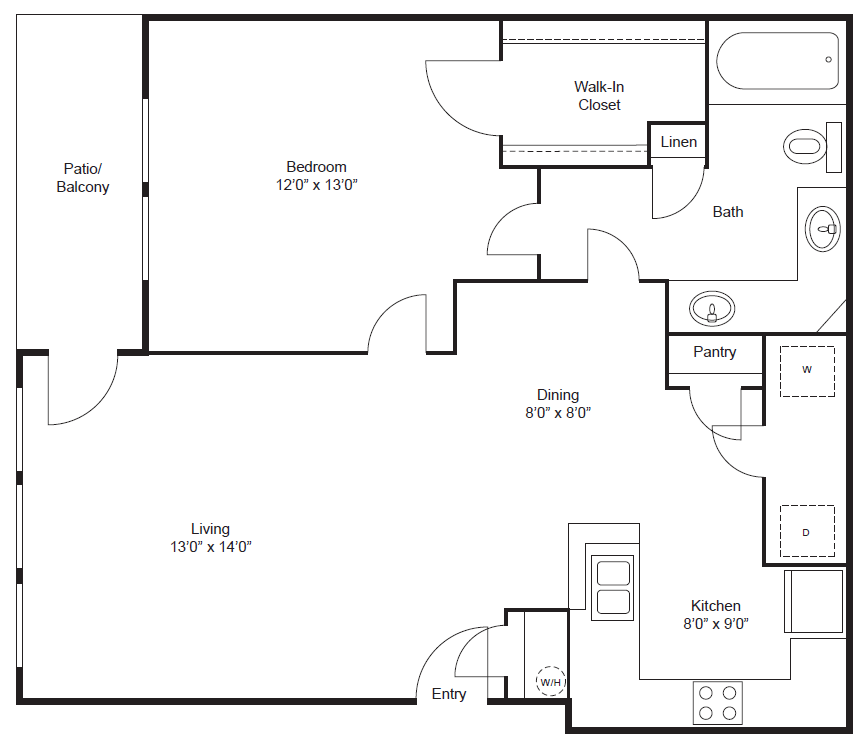 A floor plan