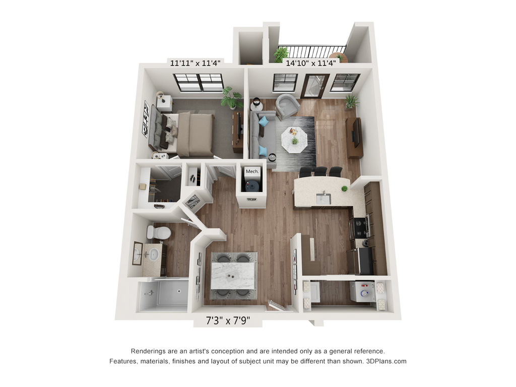 1C - The Monroe floor plan
