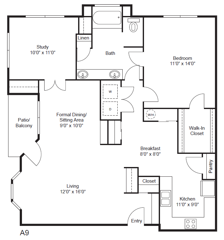 A8 floor plan
