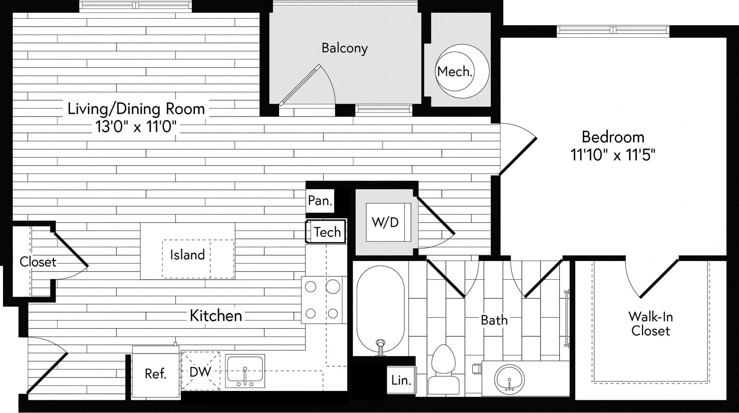 1A EAST floor plan