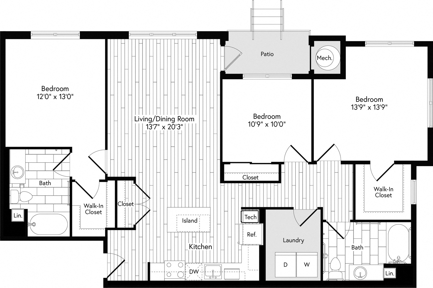 3A EAST floor plan