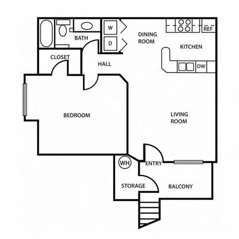 Floor Plans of The Village at Lindsay Park Apartments in Mesa, AZ