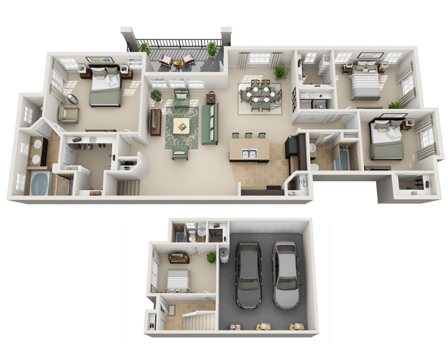 D1 - Atlanta floor plan