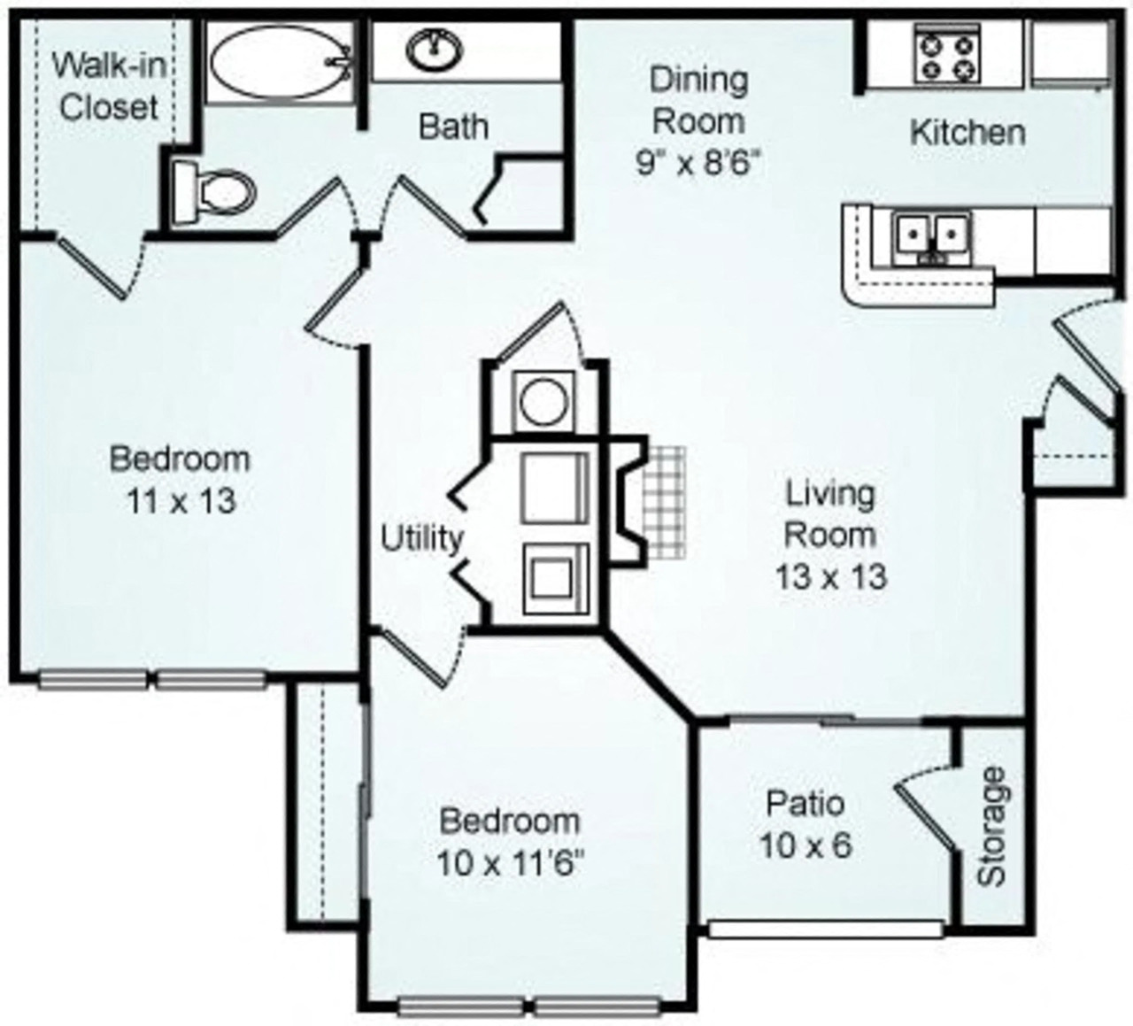 B - The Baker floor plan