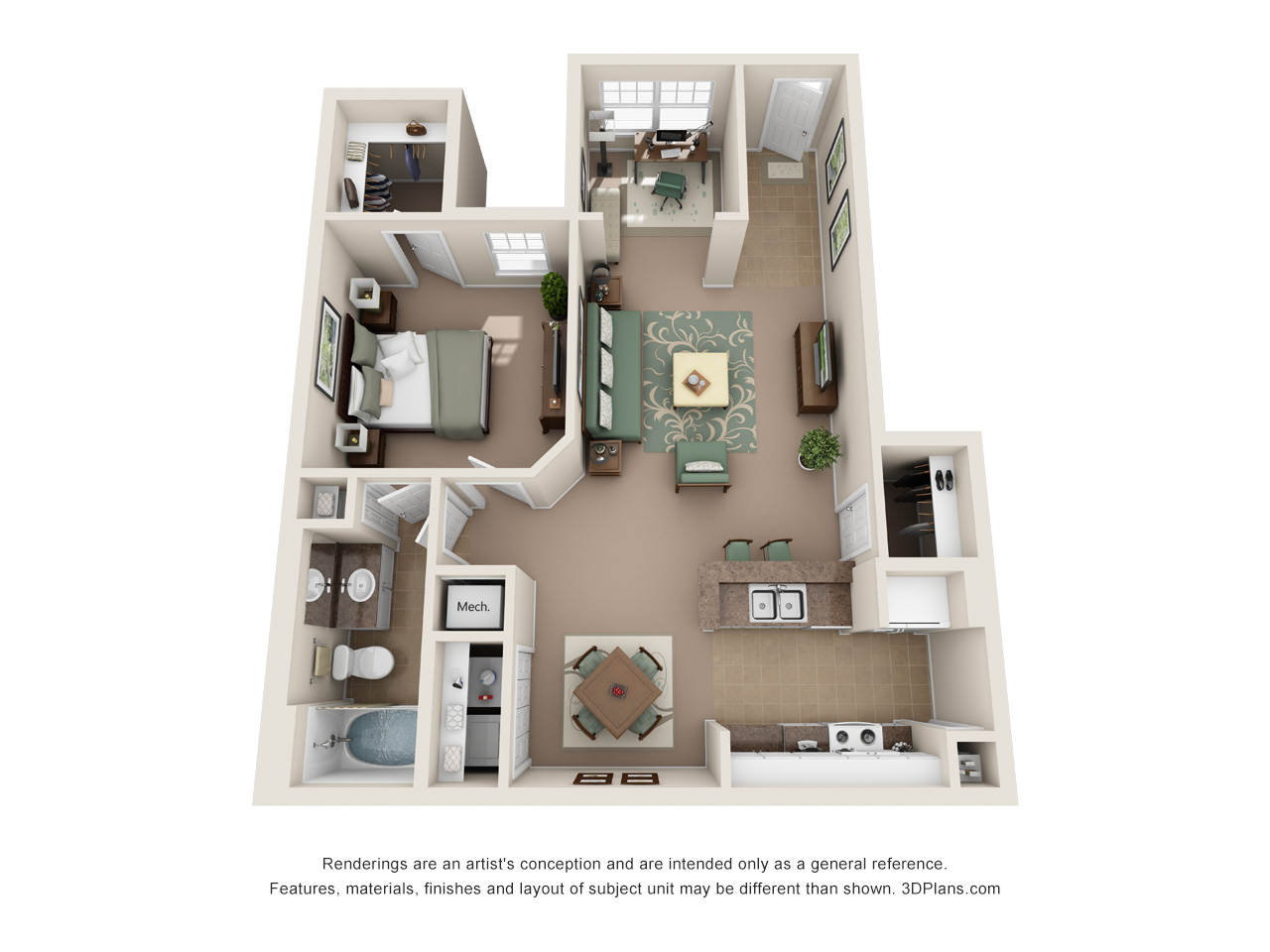 A2 - The Barcelona floor plan