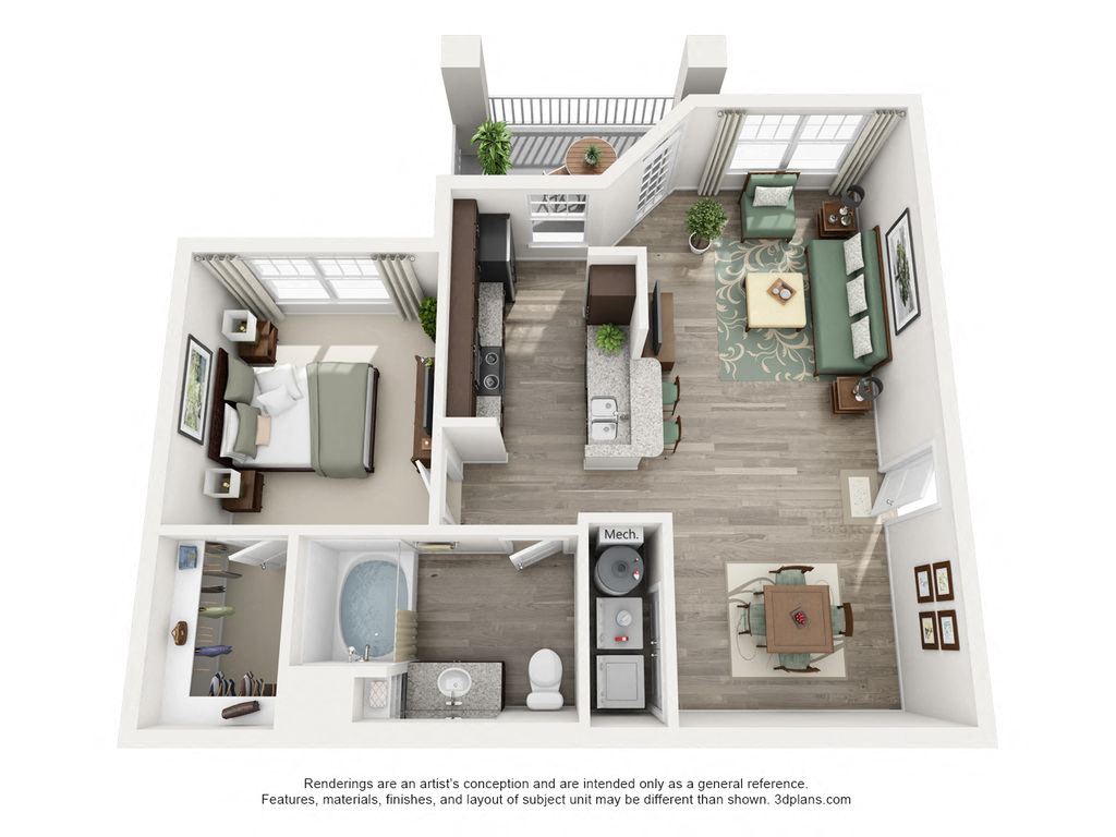 A1 - The Barcelona floor plan