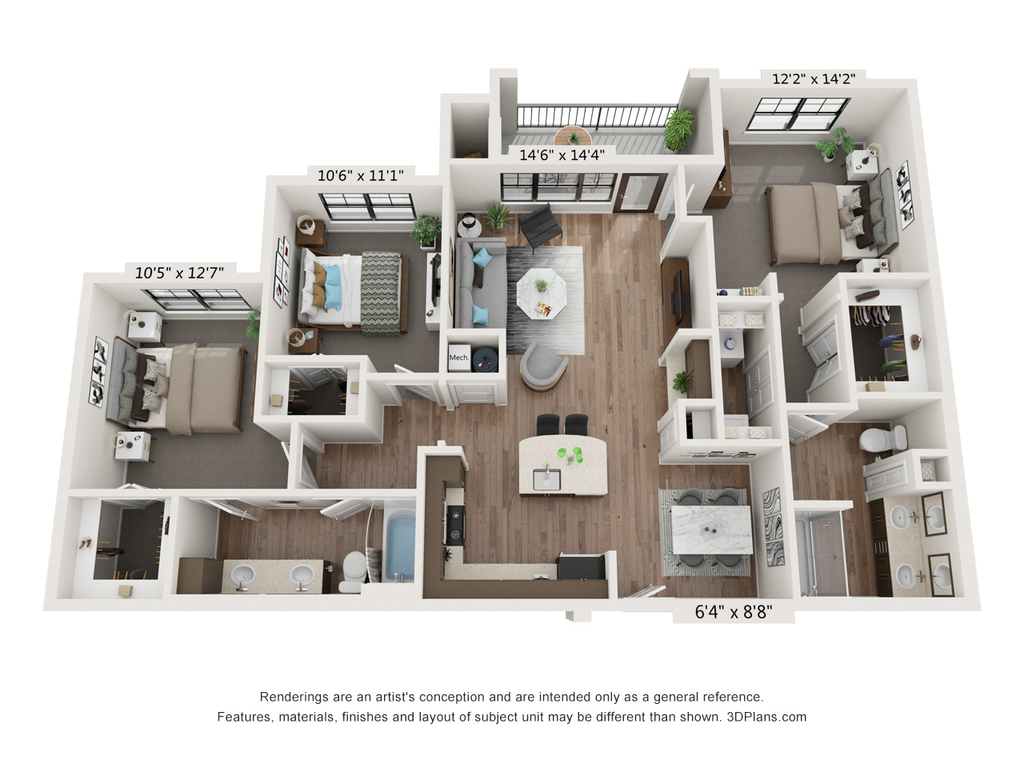 3A - The Redford floor plan