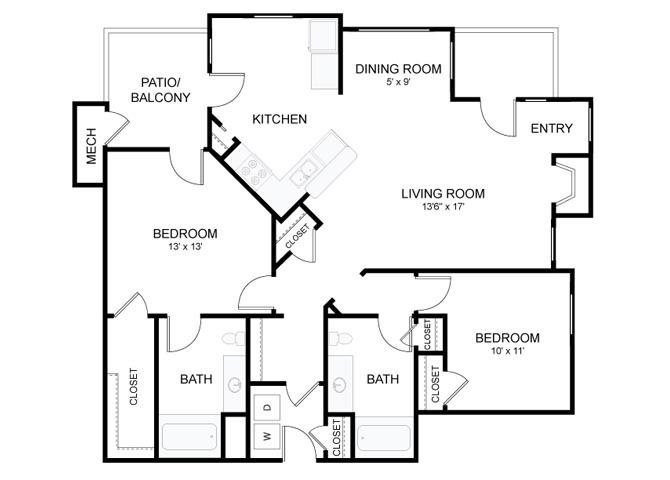 Floor Plans Of Eagle Ridge Apartment Homes In Loveland Co