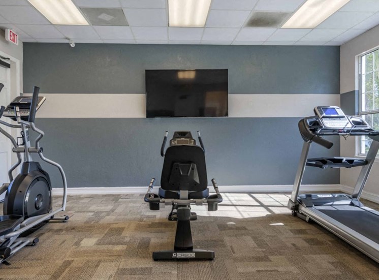 Fitness Center with Exercise Equipment  and TV