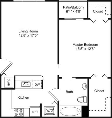 A1 - 1A floor plan