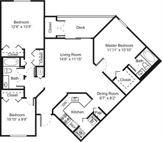 C2 - 3B floor plan