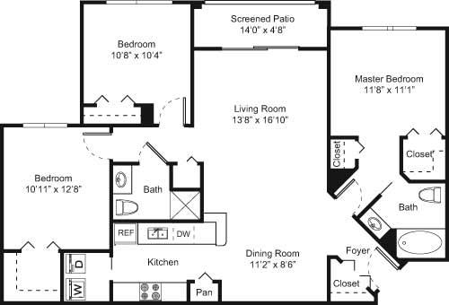 C4 - 3D - Harmony floor plan