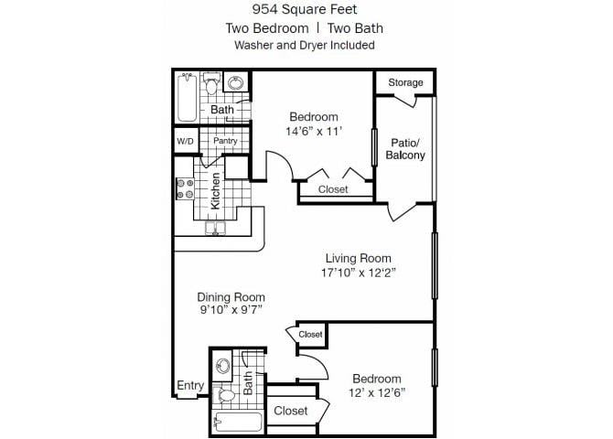 2B1 - Berkeley floor plan
