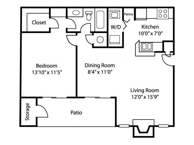 A1 - Classic Interior floor plan