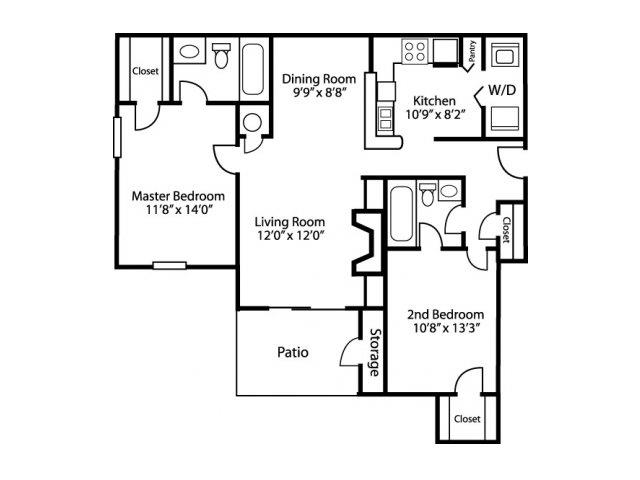 B2 - Classic Interior floor plan