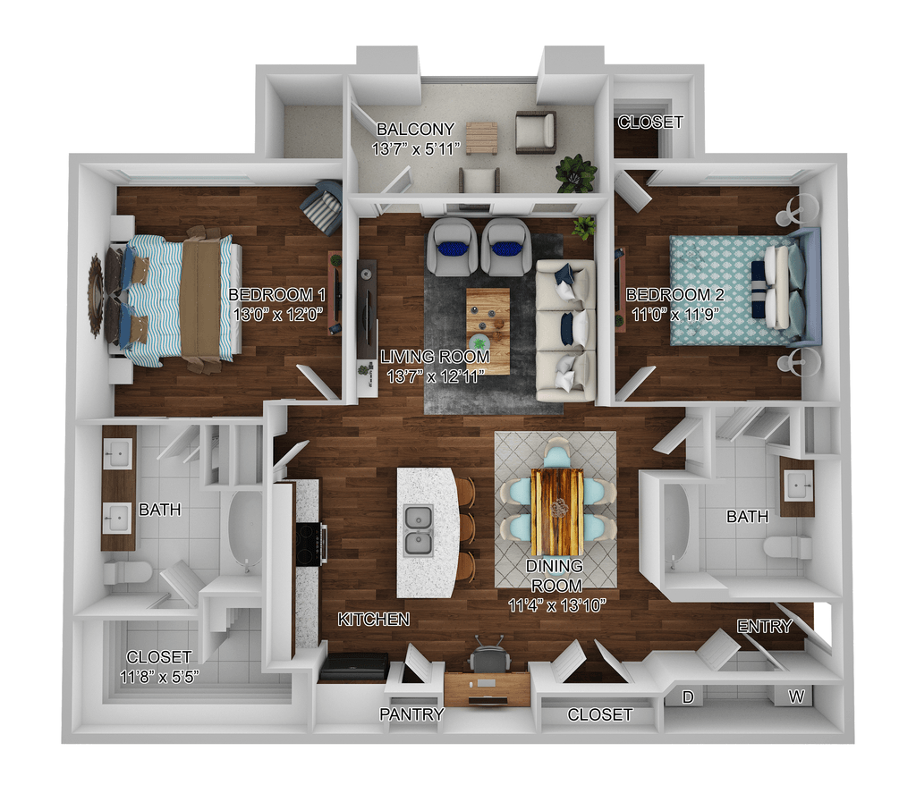 B - Milan floor plan