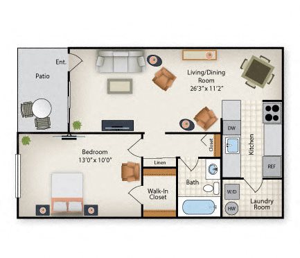 A floor plan