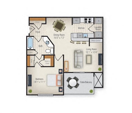 The Avenel floor plan