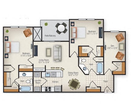 The Grand Cypress floor plan