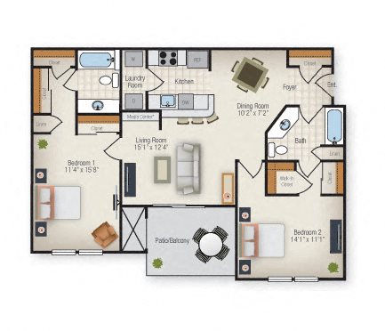 The Homestead floor plan