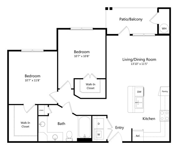 B1 - Bergstrom floor plan