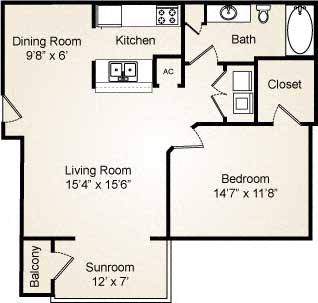 A1 - Westport with Sunroom floor plan