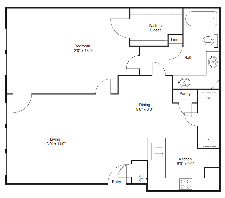 A2 floor plan