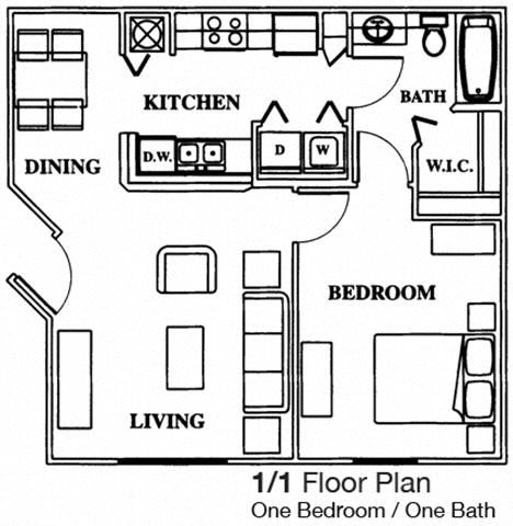 Floor Plans of Woodcrest Apartments in St Augustine, FL