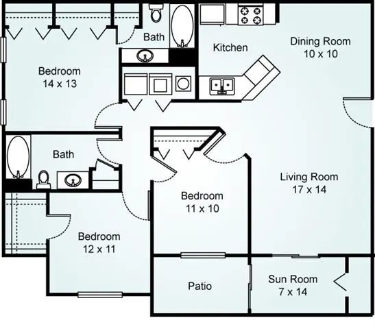 C1 - Redwood floor plan