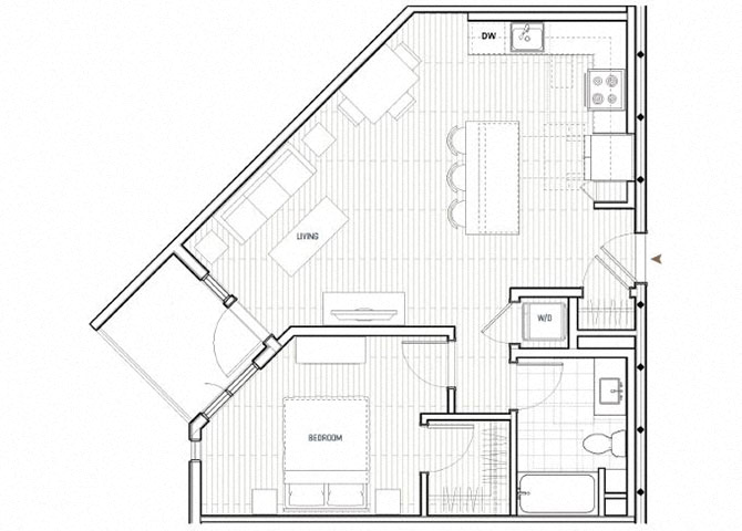Floor plan layout diagram for A2