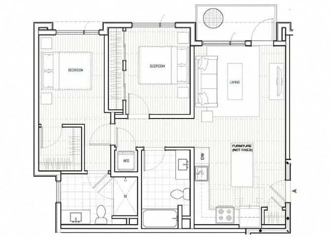 Floor plan layout diagram for B4