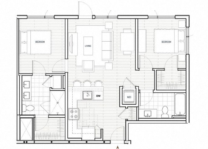 Floor plan layout diagram for B5