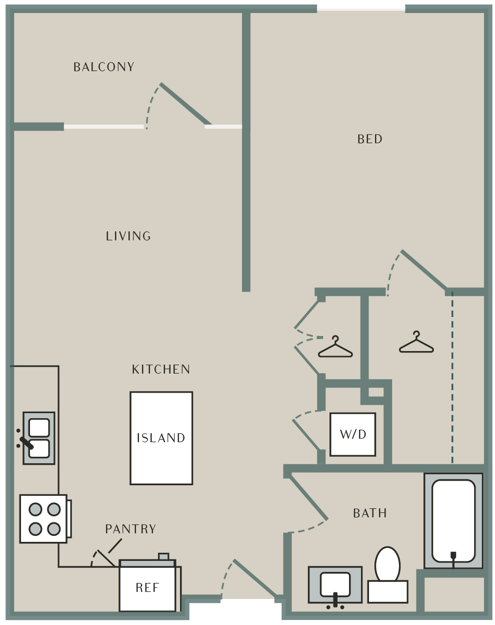 Floor Plans | Studio, 1 & 2 Bedroom Apartments Woodland Hills