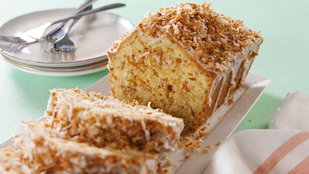 Best Toasted Coconut Pound Cake Recipe - How to Make Toasted ...