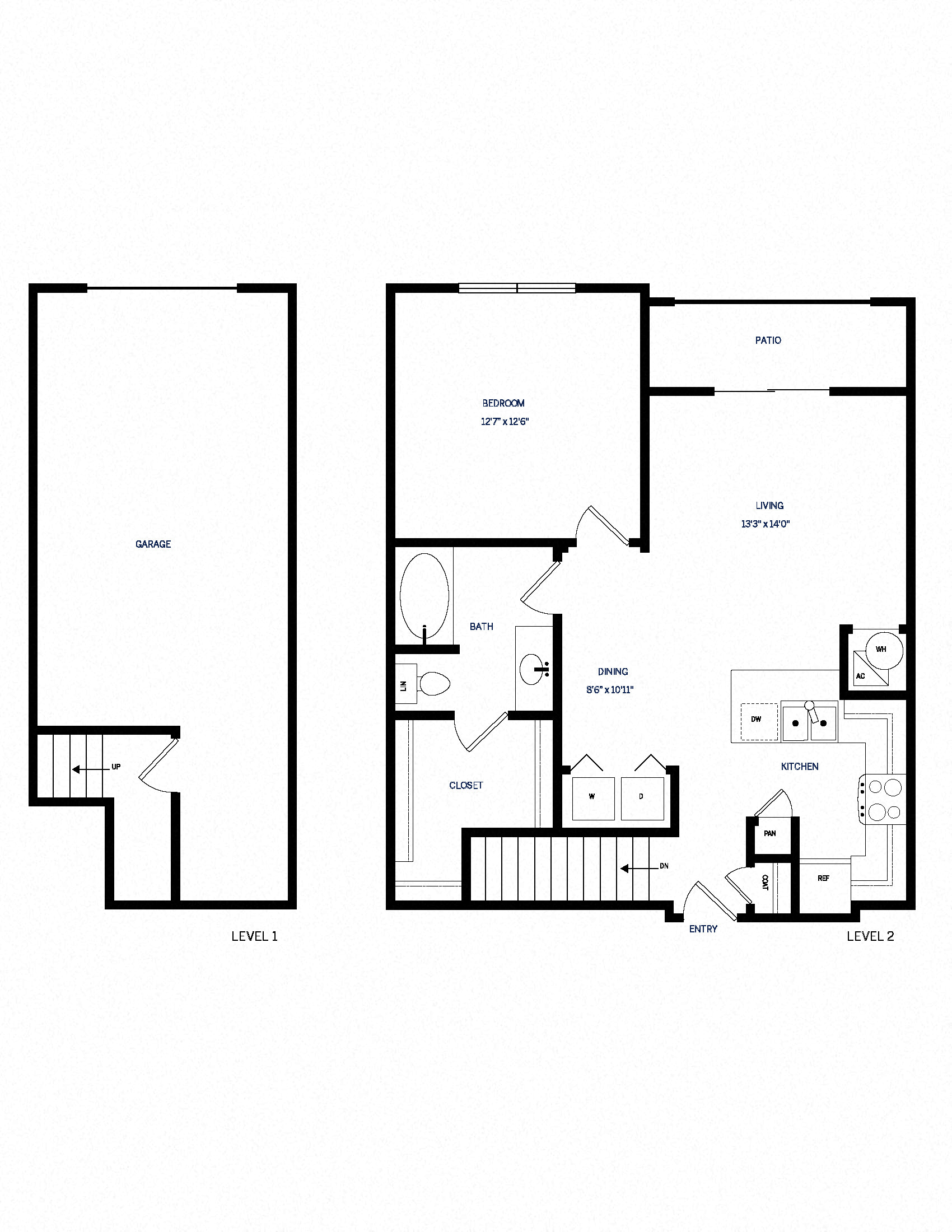 A2G Floor Plan at AVE Las Colinas, Irving, TX