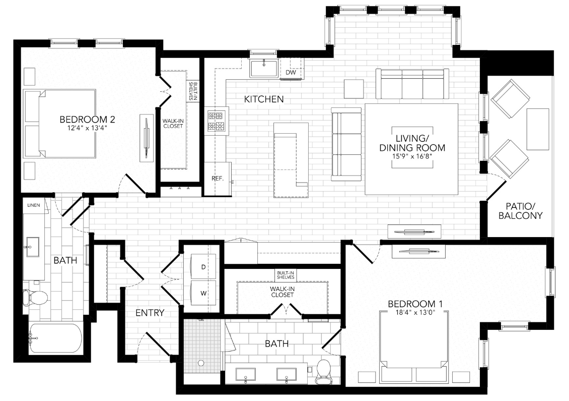 B24 Floor Plan at AVE Paradise Valley, Phoenix Arizona