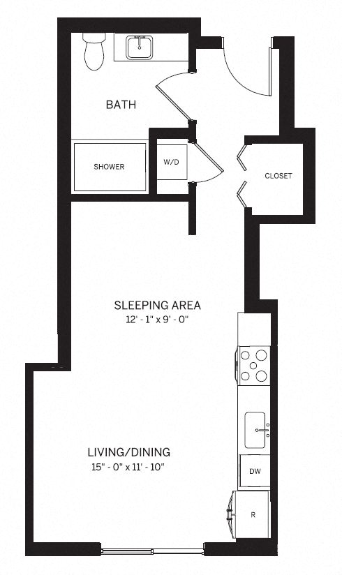 E2 Studio Apartment at AVE Phoenix Sky, Phoenix, AZ