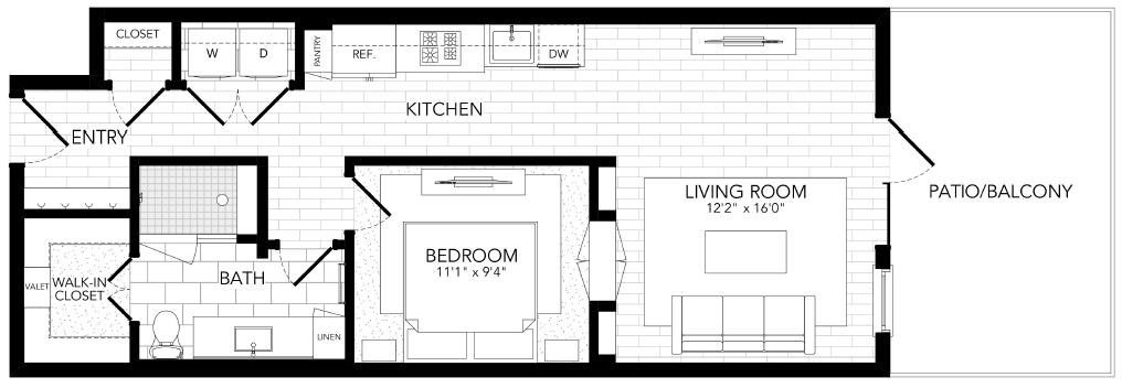 PVA13 Floor Plan at AVE Paradise Valley, Phoenix Arizona