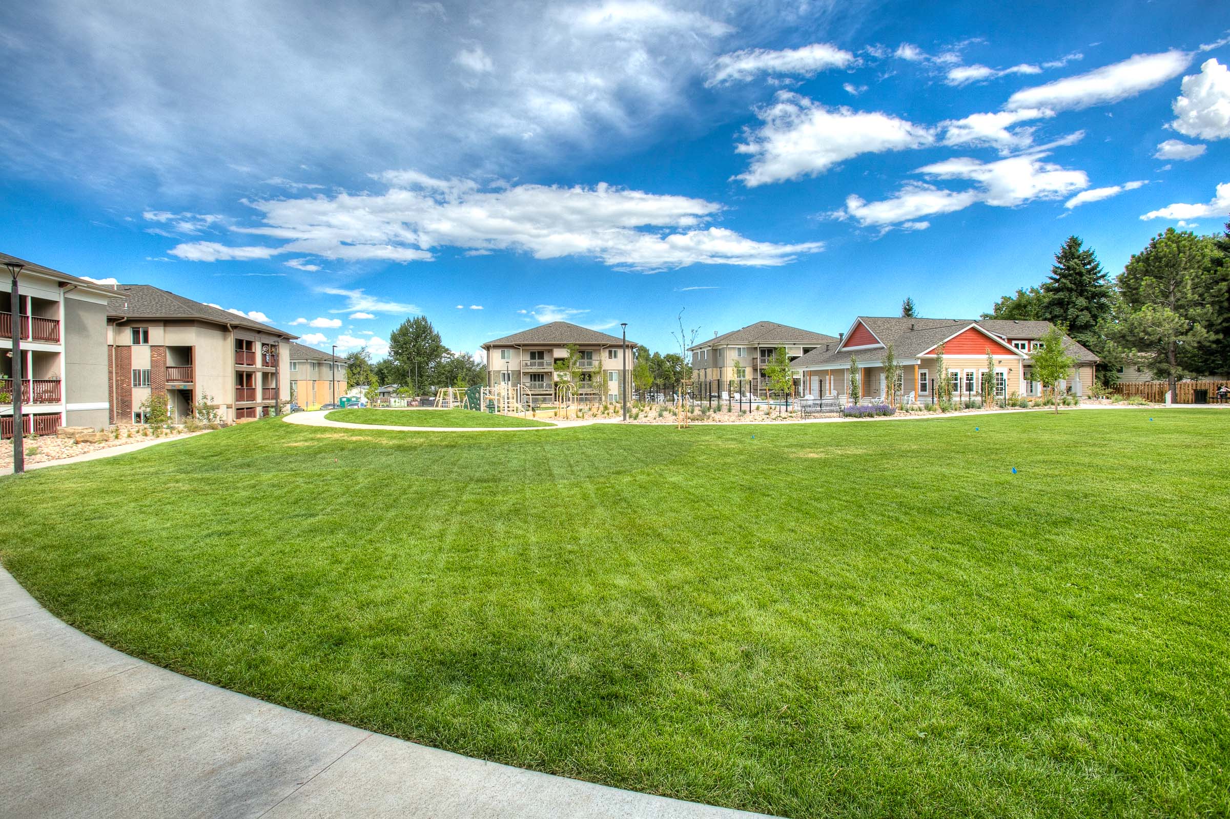Green space at Village on Plum