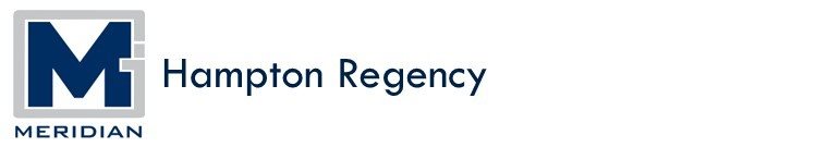 A logo with the text "Hampton Regency" next to it.