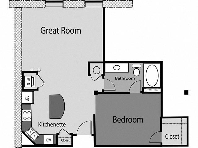 Floor plan layout diagram for A09