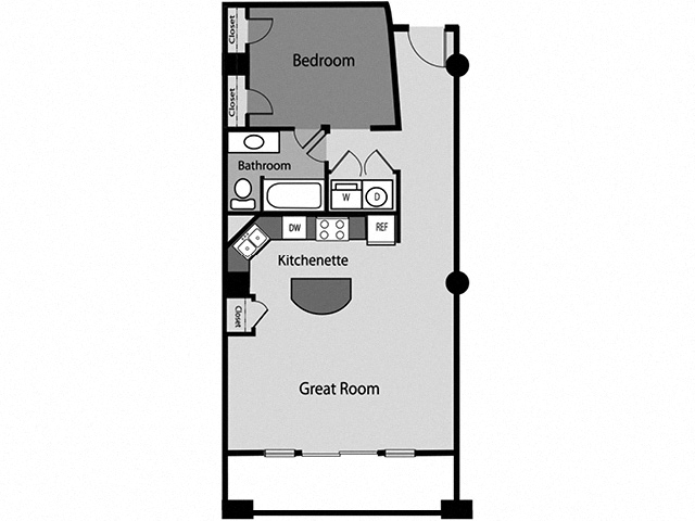 Floor plan layout diagram for A20