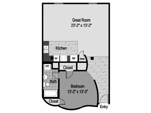 Floor plan layout diagram for A22