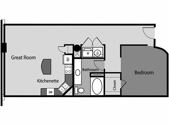 Floor plan layout diagram for A24