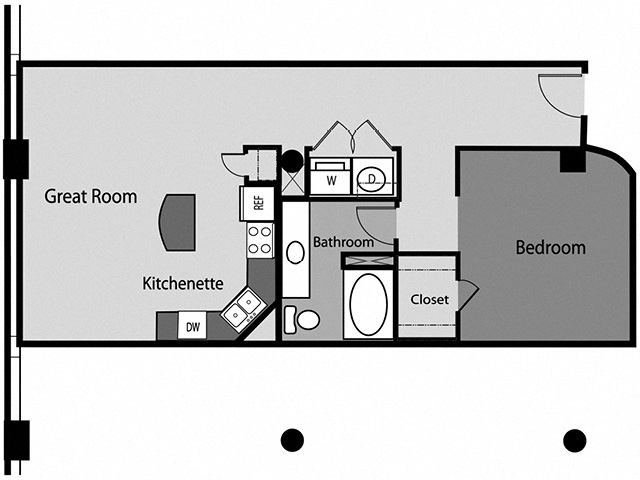 Floor plan layout diagram for A27